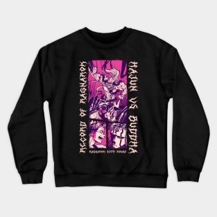 Buddha vs Hajun - RECORD RAGNAROK - SHUUMATSU VALKYRIE Manga Design V1 Crewneck Sweatshirt